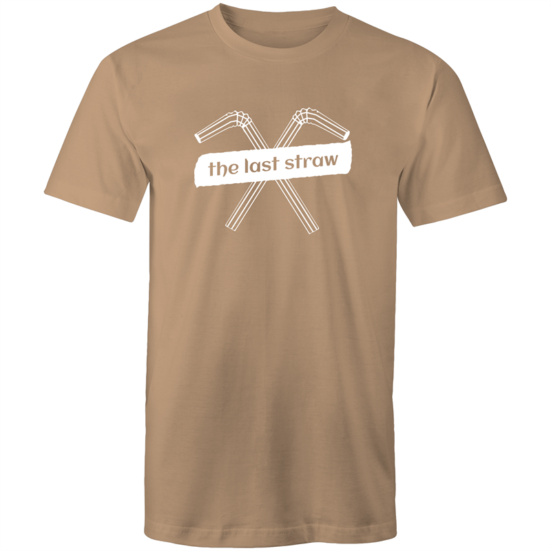 The Last Straw - Mens T-Shirt Tan Mens T-shirt Environment Mens