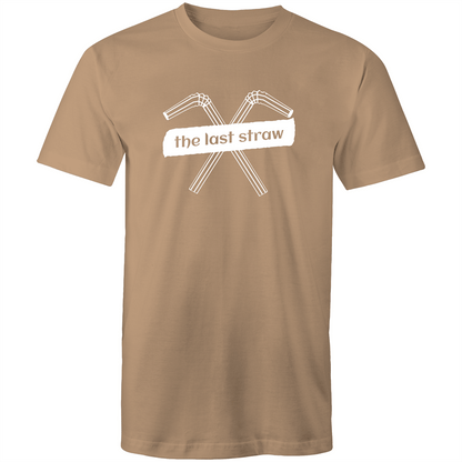 The Last Straw - Mens T-Shirt Tan Mens T-shirt Environment Mens
