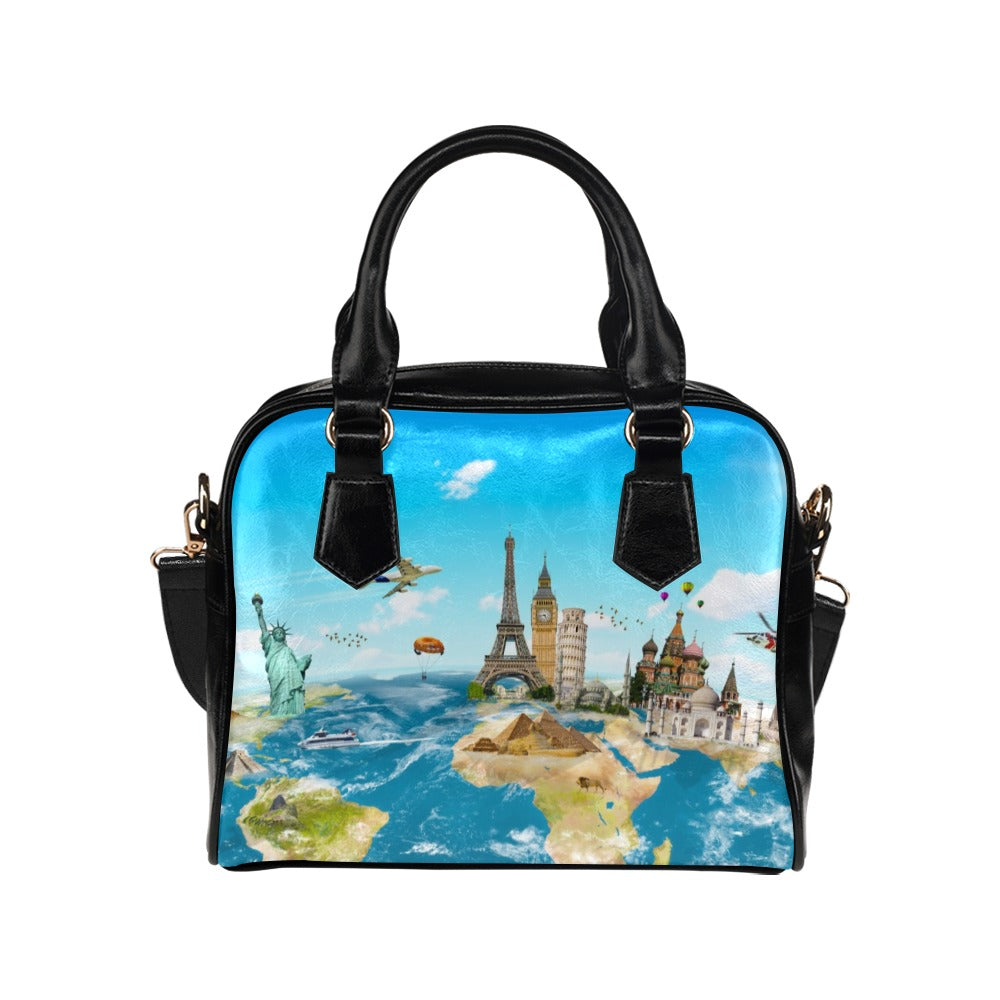 Around The World - Shoulder Handbag Shoulder Handbag Printed Offshore