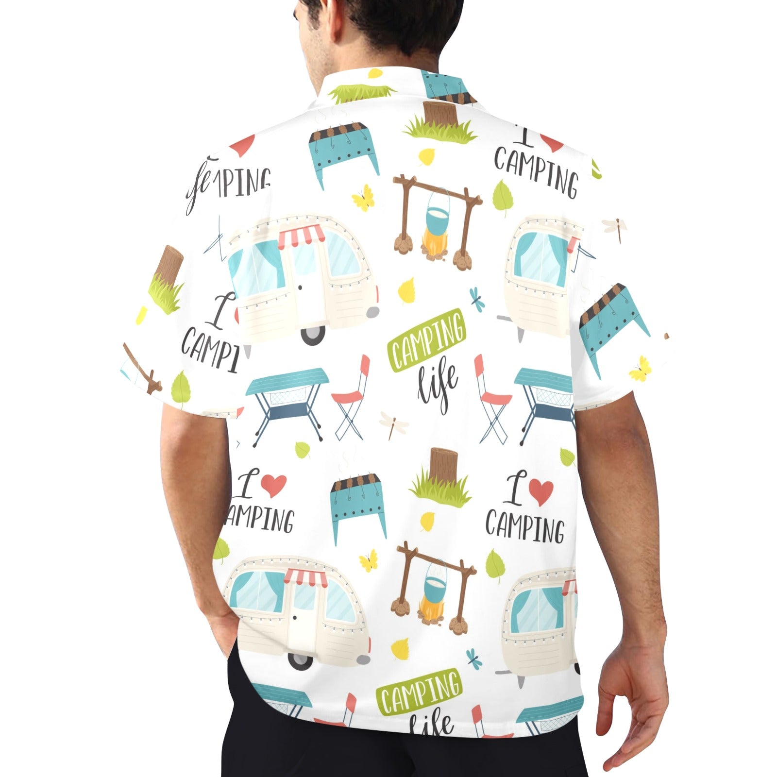 Camping Life - Mens Hawaiian Shirt Mens Hawaiian Shirt