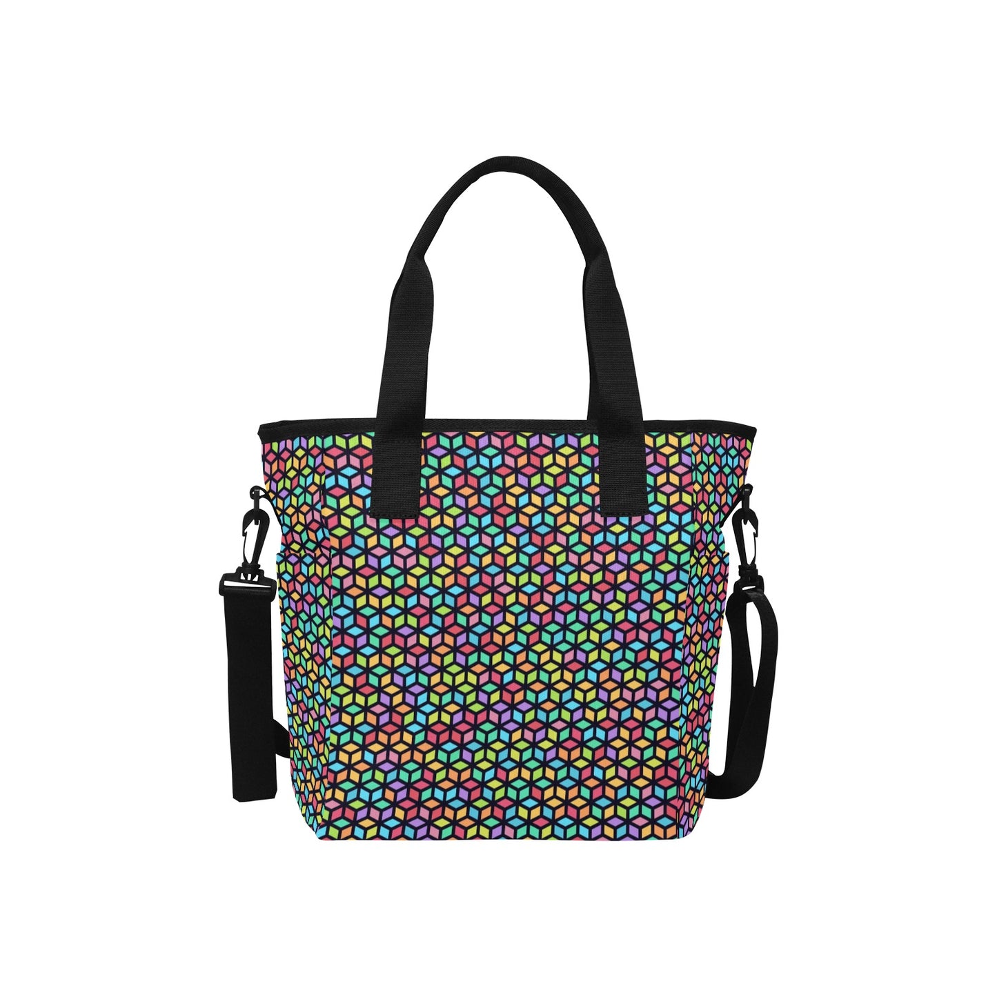 Tesselate - Tote Bag with Shoulder Strap Nylon Tote Bag