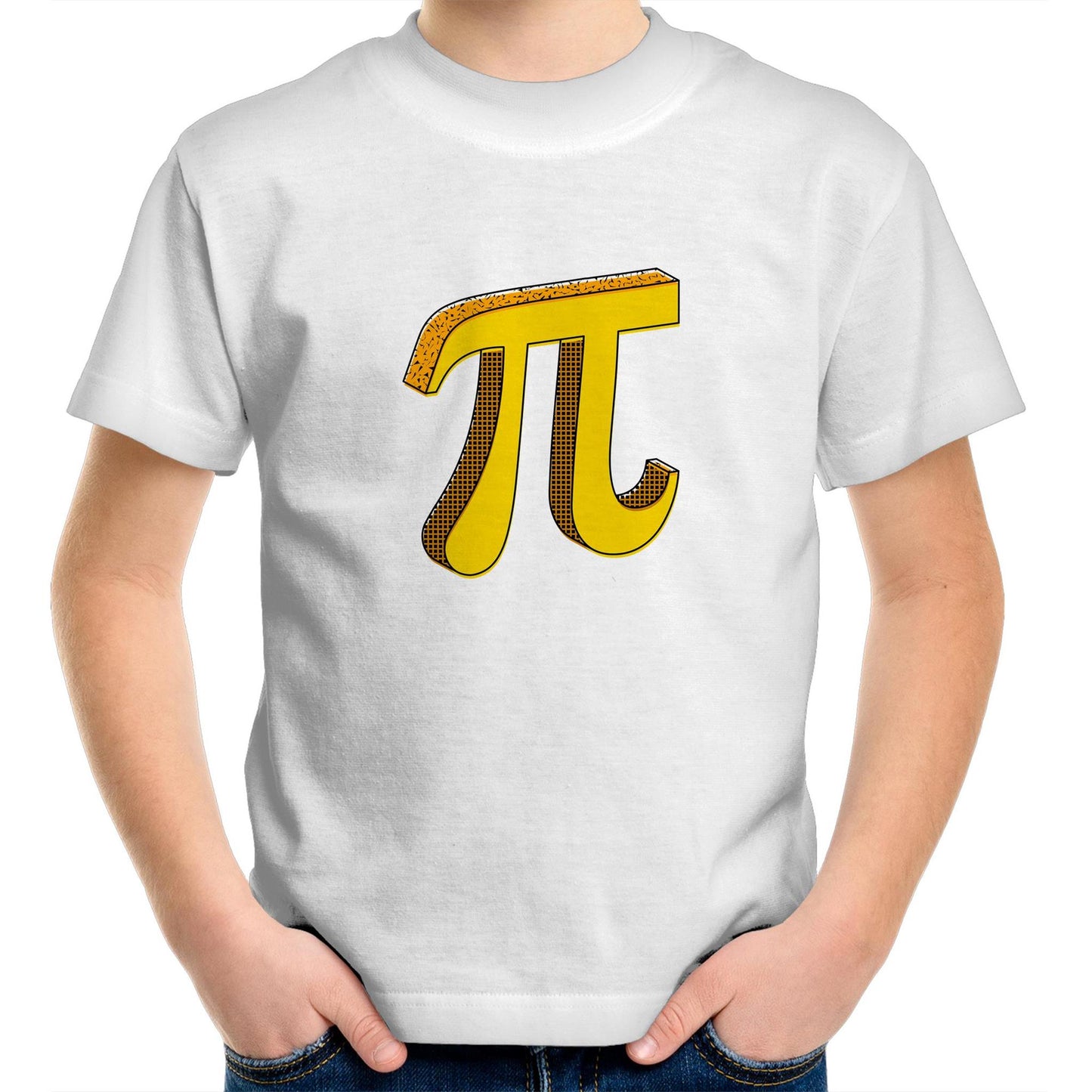 Pi - Kids Youth Crew T-Shirt White Kids Youth T-shirt Maths Science