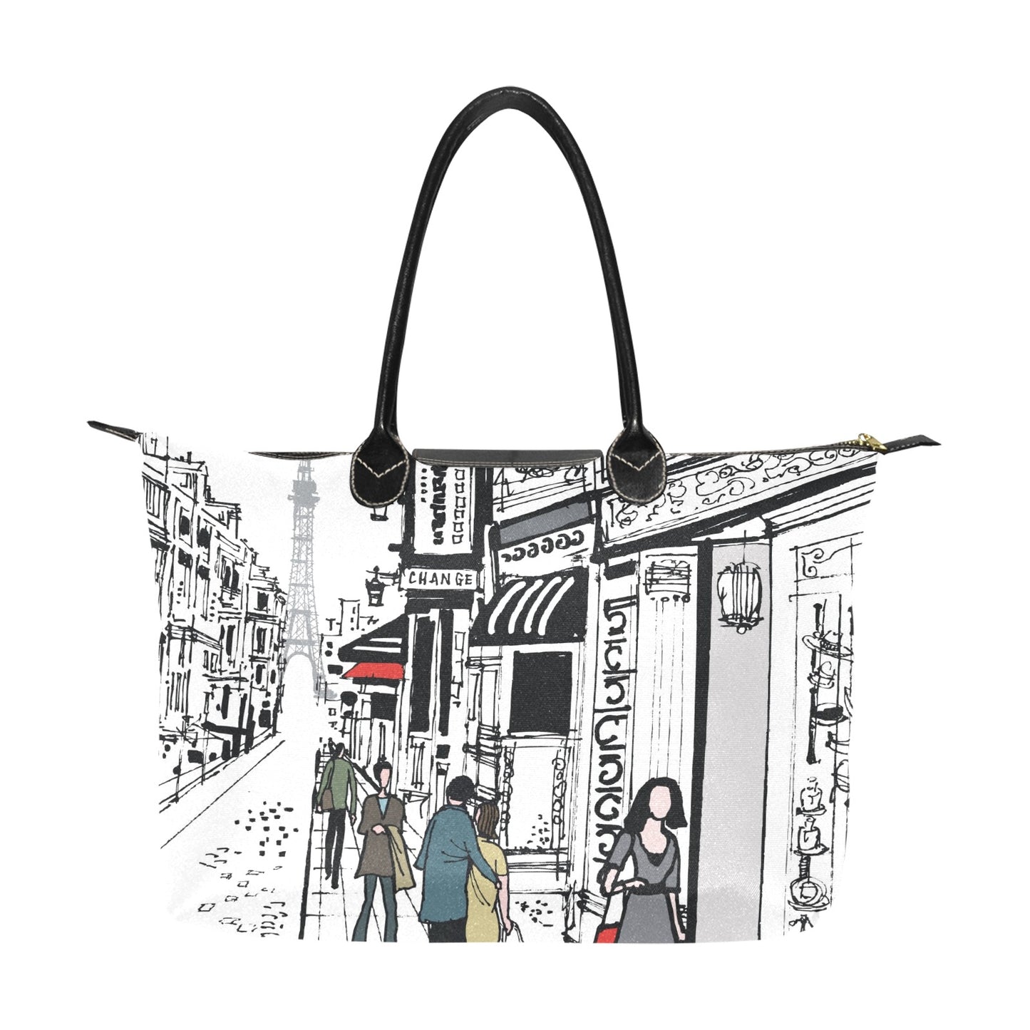 Paris Street - Single-Shoulder Handbag Single Shoulder Handbag Printed Offshore