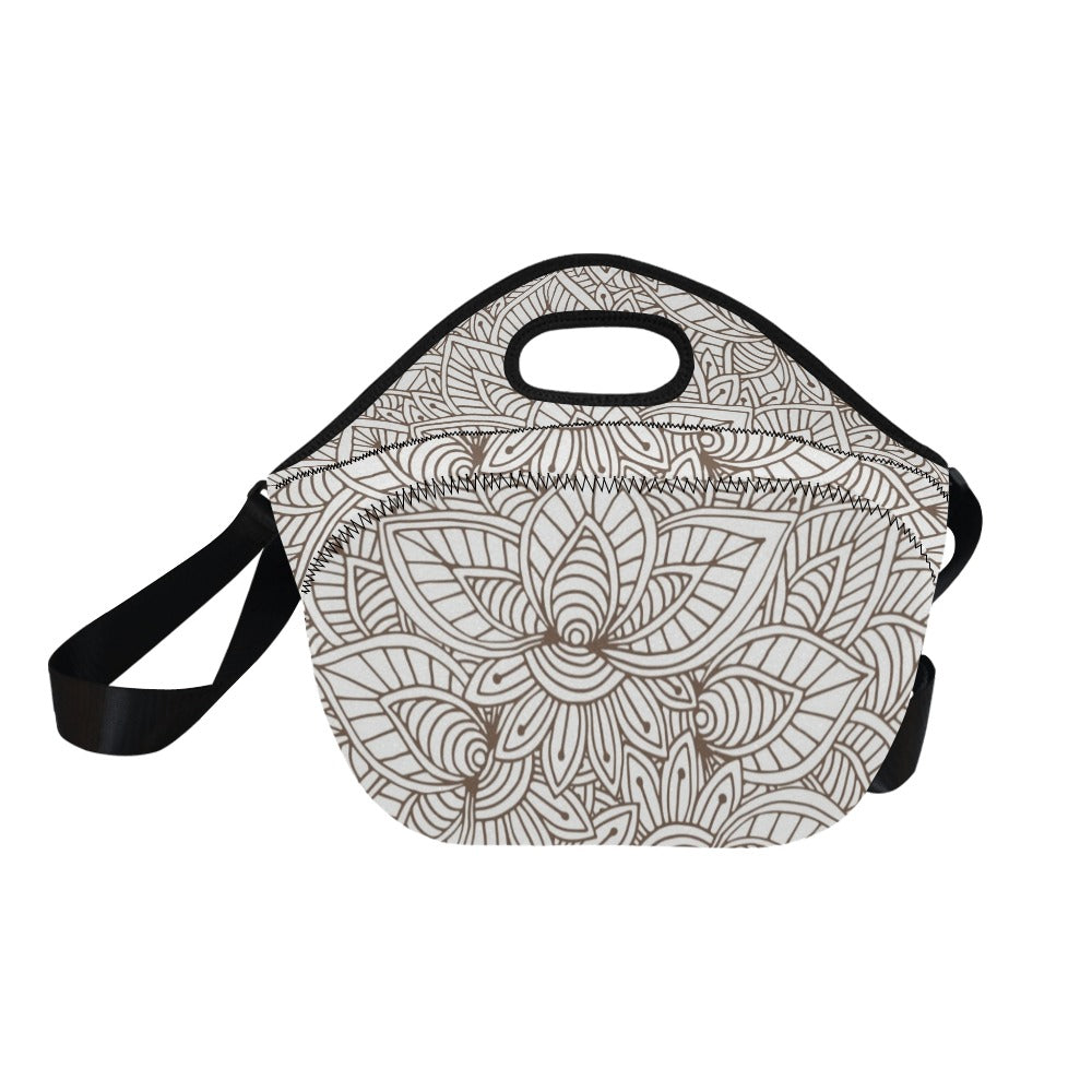 Natural Floral - Neoprene Lunch Bag/Large Neoprene Lunch Bag/Large Printed Offshore