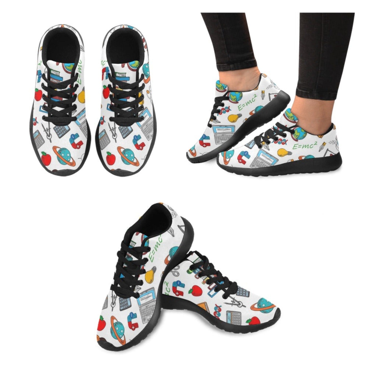 Cool For School - Kids Sneakers Cool For School - Black Kid's Running Shoes (Model 020) Kids Sneakers