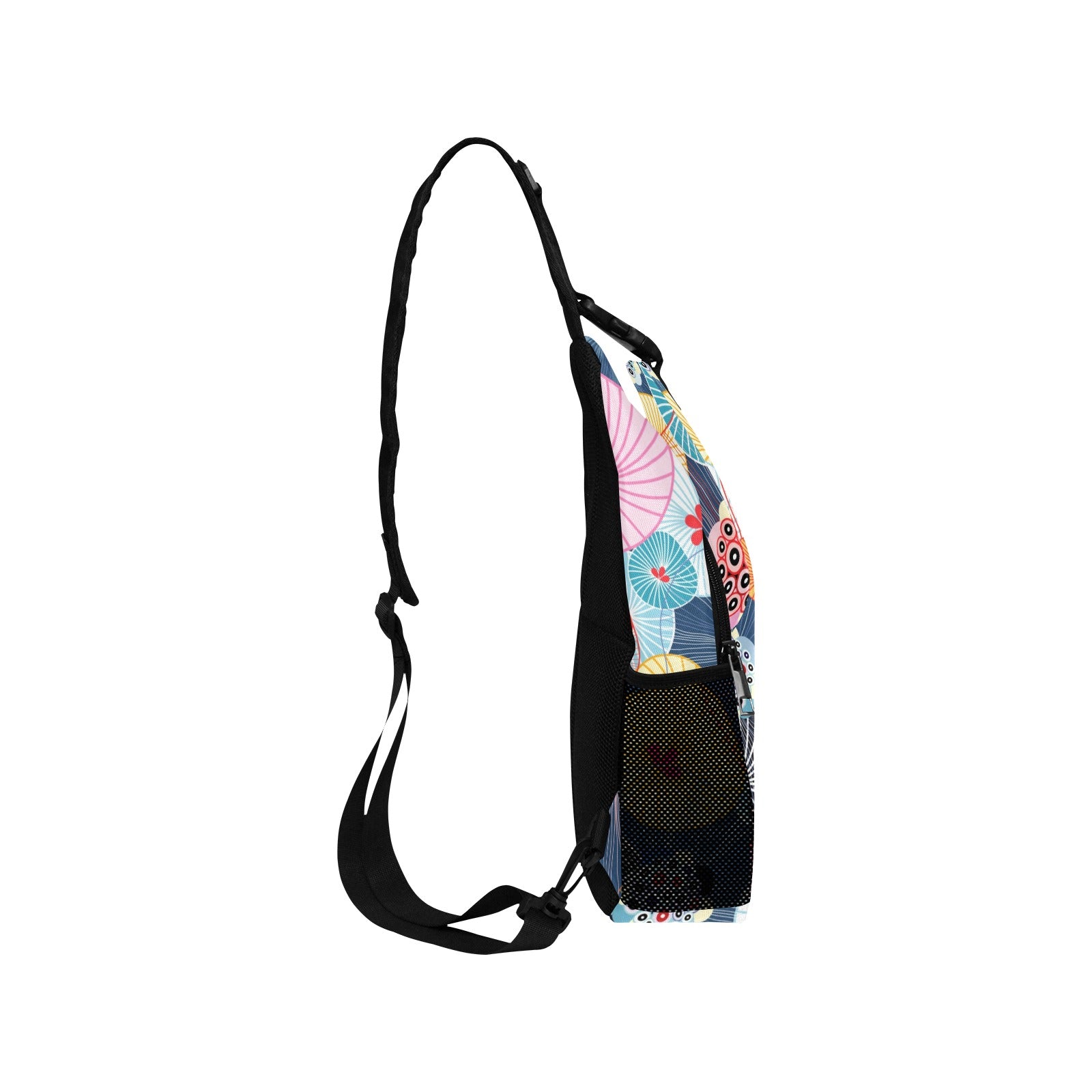 Abstract Floral - Cross-Body Chest Bag Cross-Body Chest Bag