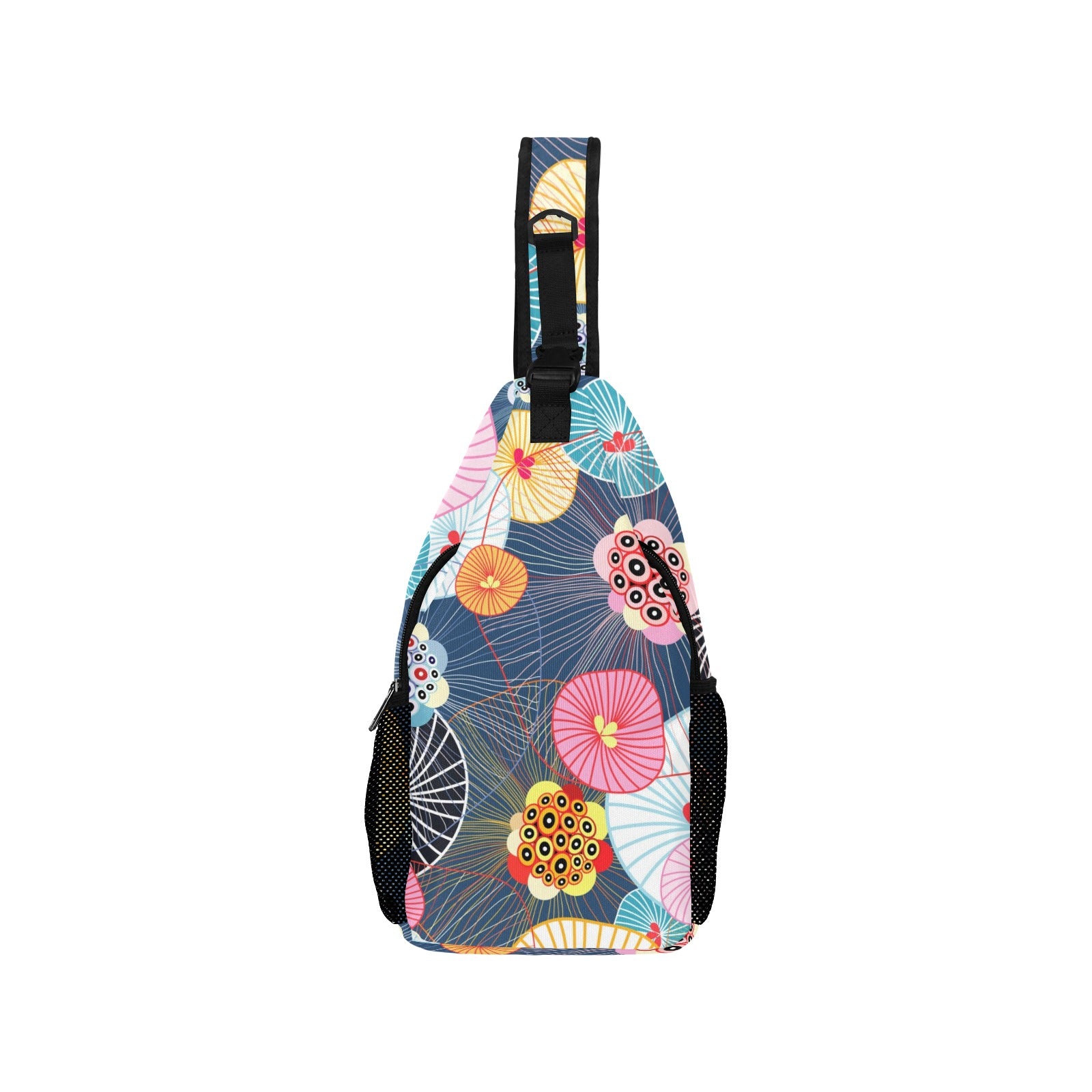 Abstract Floral - Cross-Body Chest Bag Cross-Body Chest Bag Printed Offshore