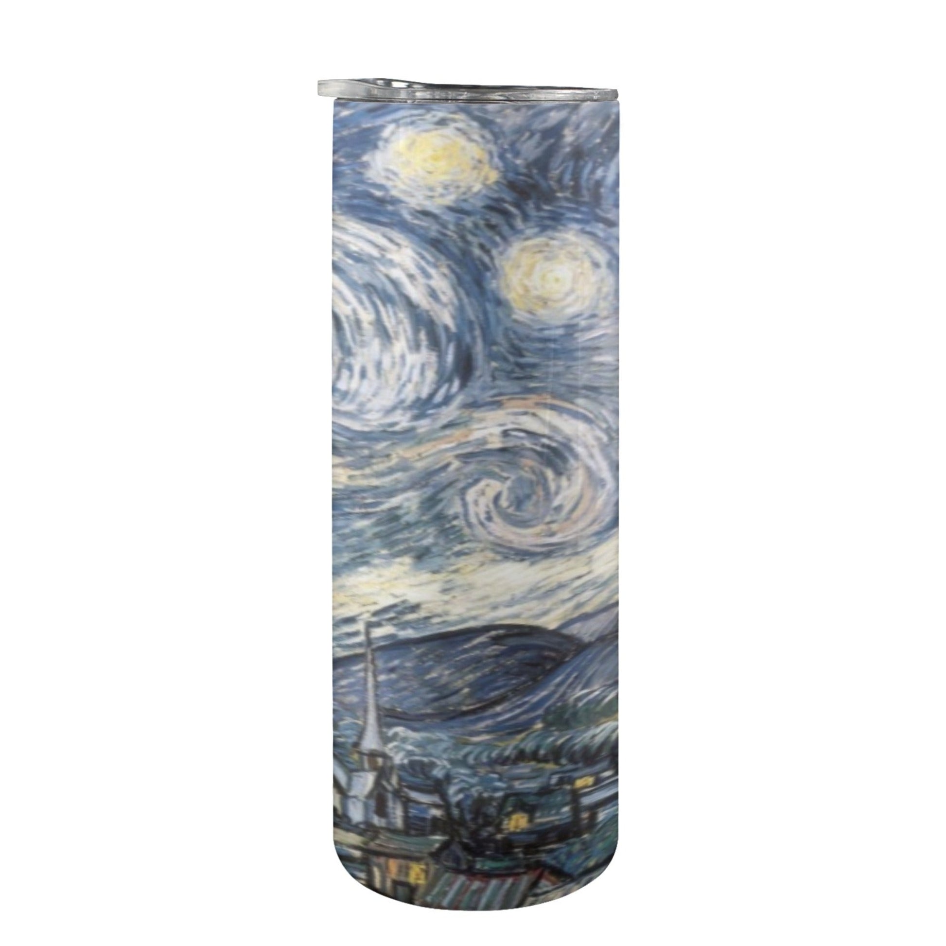 Starry Night - 20oz Tall Skinny Tumbler with Lid and Straw 20oz Tall Skinny Tumbler with Lid and Straw