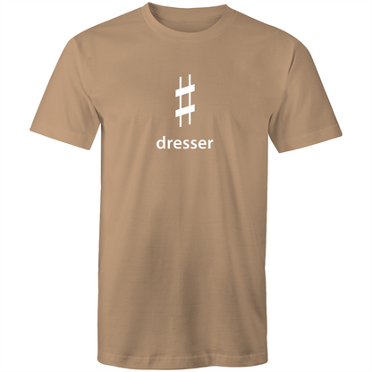 Sharp Dresser - Mens T-Shirt Tan Mens T-shirt Funny Mens Music