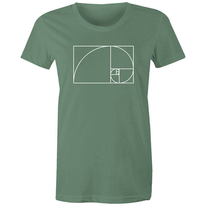 Fibonacci - Women's T-shirt Sage Womens T-shirt Maths Science Womens