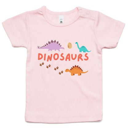 Dinosaurs - Baby T-shirt Pink Baby T-shirt animal