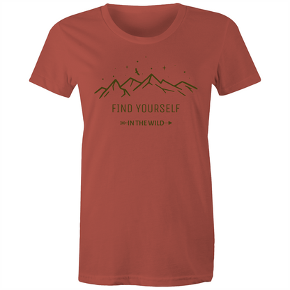 Find yourself In The Wild - Women's T-shirt Coral Womens T-shirt Environment Womens