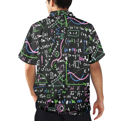 Equations In Green And Pink - Mens Hawaiian Shirt Mens Hawaiian Shirt