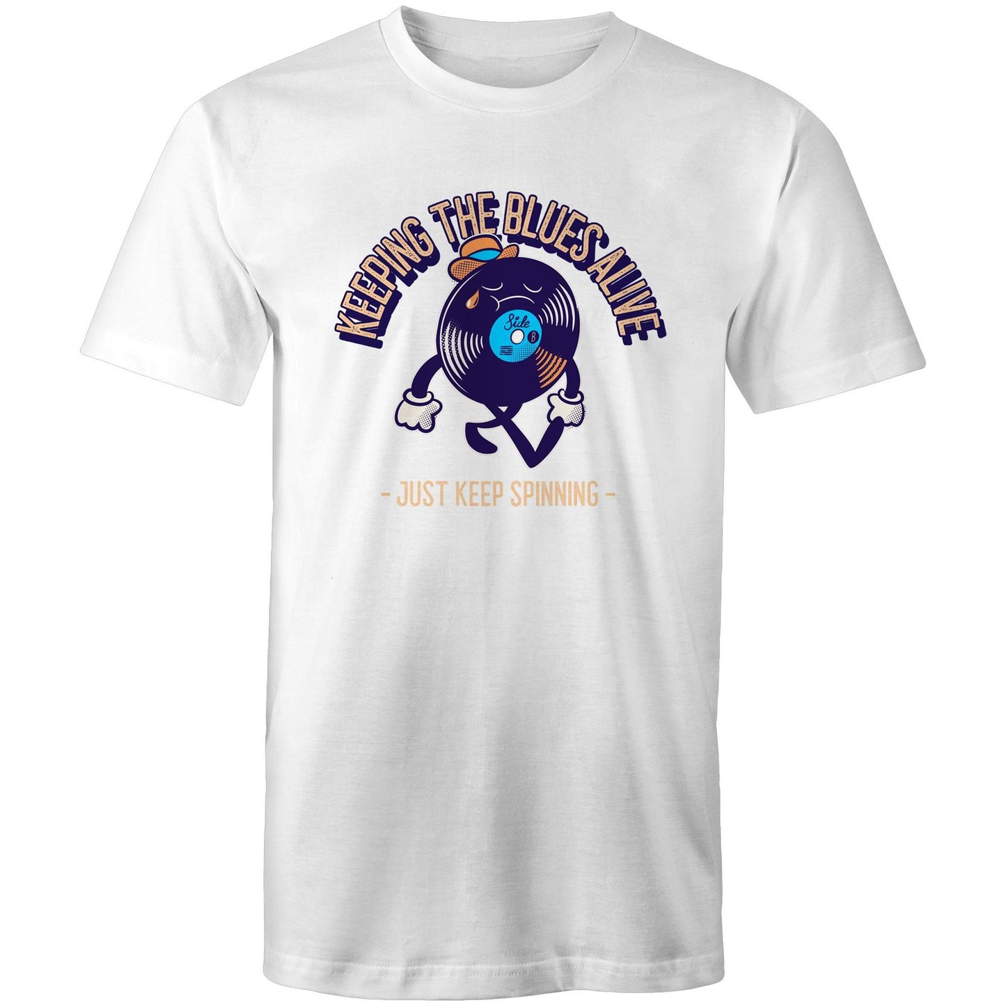 Keeping The Blues Alive - Mens T-Shirt White Mens T-shirt Music