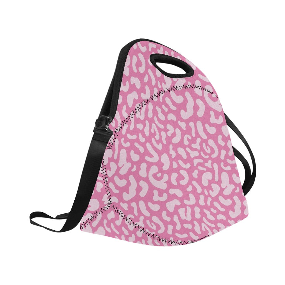 Pink Leopard - Neoprene Lunch Bag/Large Neoprene Lunch Bag/Large animal Printed Offshore