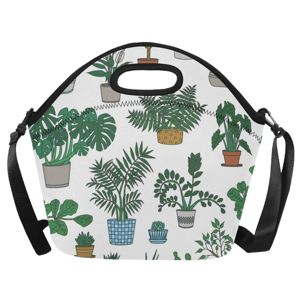 Plant Lover - Neoprene Lunch Bag/Large Neoprene Lunch Bag/Large Plants Printed Offshore