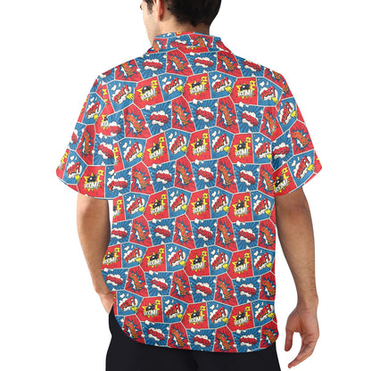 Comic Book Pop - Mens Hawaiian Shirt Mens Hawaiian Shirt