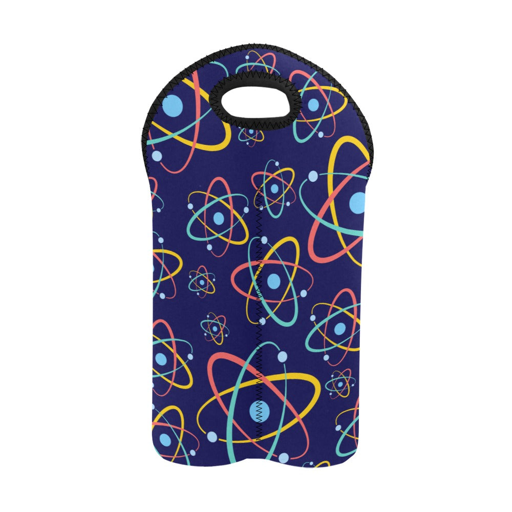 Atoms - 2-Bottle Neoprene Wine Bag 2 Bottle Wine Bag