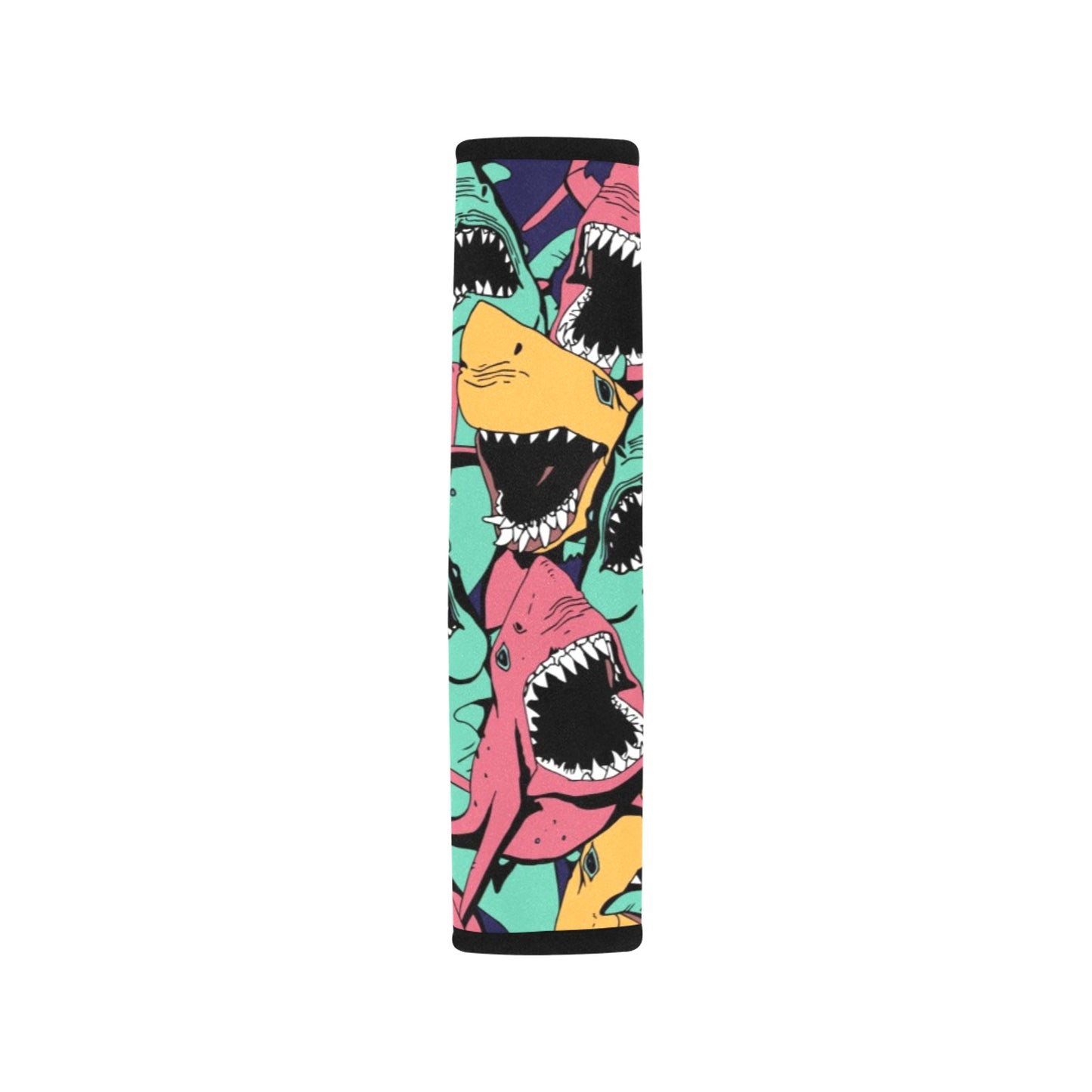 Scary Sharks Car Seat Belt Cover 7''x10'' (Pack of 2) Car Seat Belt Cover 7x10 (Pack of 2)