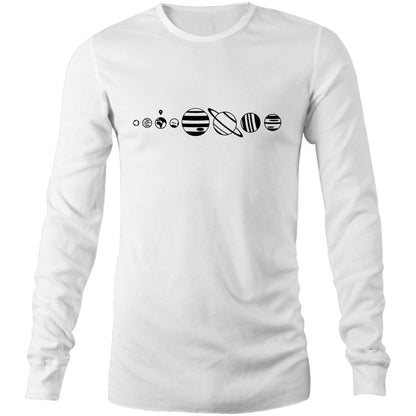 You Are Here - Long Sleeve T-Shirt White Unisex Long Sleeve T-shirt Mens Space Womens
