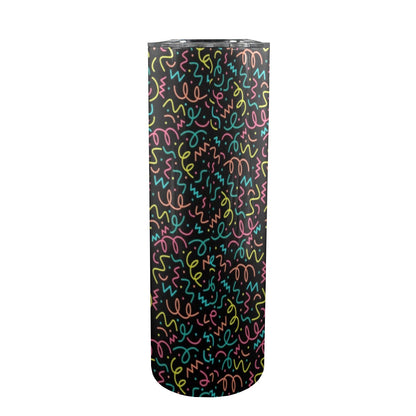 Squiggle Time - 20oz Tall Skinny Tumbler with Lid and Straw 20oz Tall Skinny Tumbler with Lid and Straw Printed Offshore