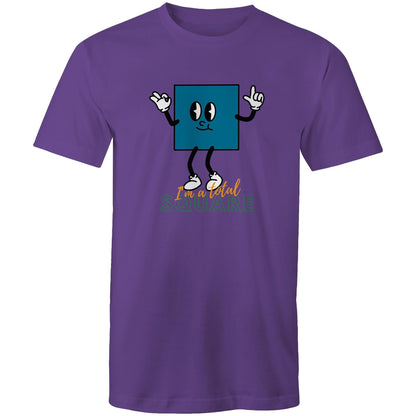 I'm A Total Square - Mens T-Shirt Purple Mens T-shirt Funny Science