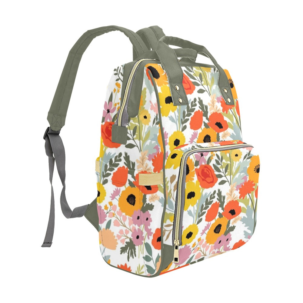 Fun Floral - Multi-Function Backpack Multifunction Backpack