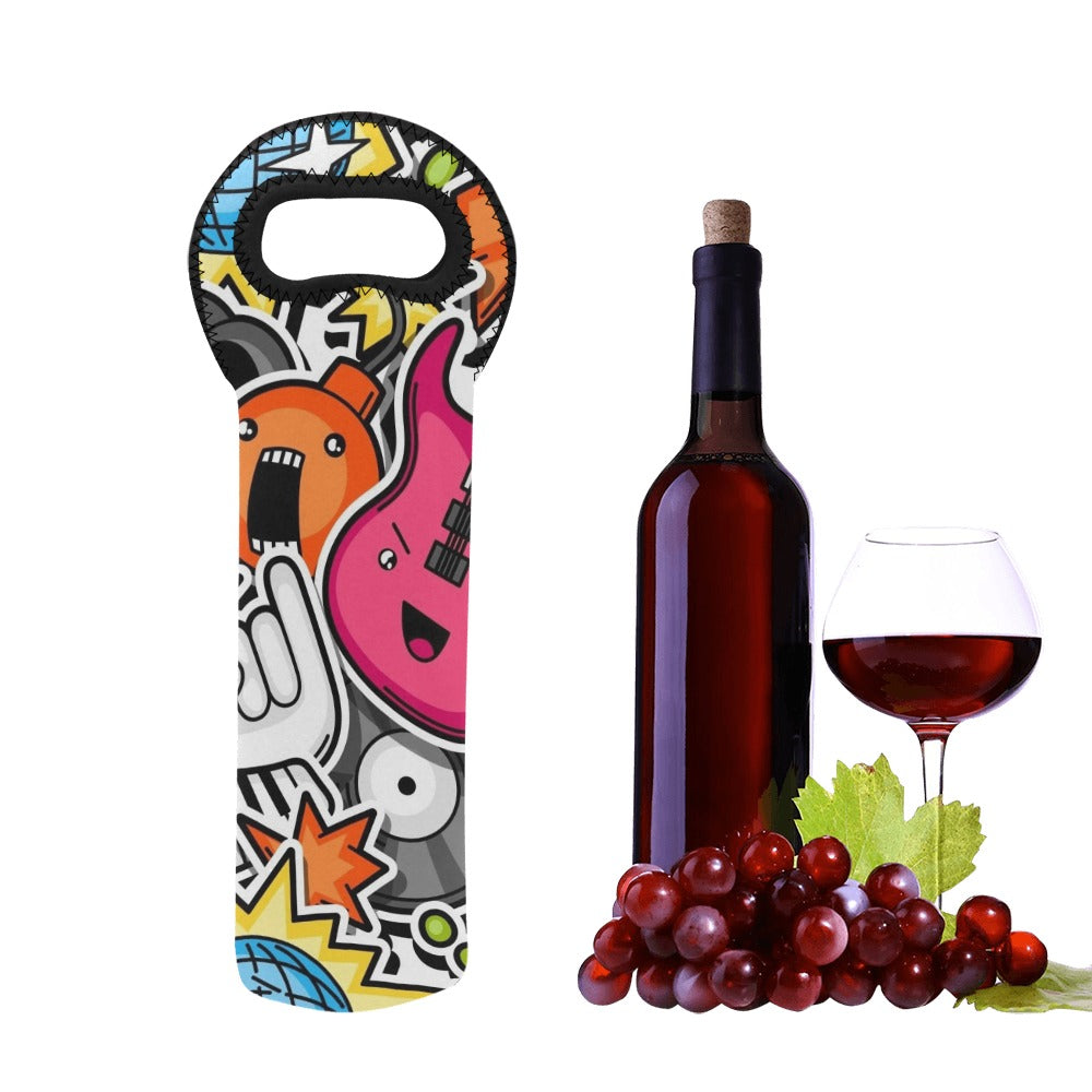 Sticker Music - Neoprene Wine Bag Wine Bag Printed Offshore