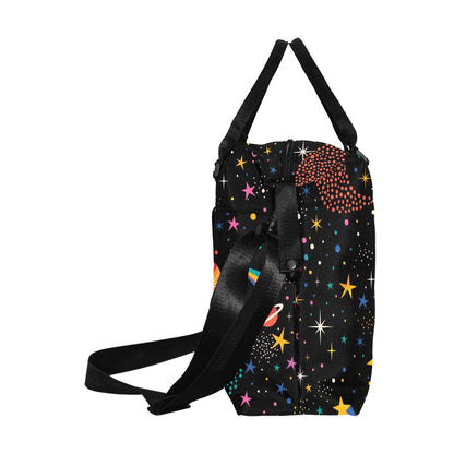 Colourful Space - Square Duffle Bag Square Duffle Bag