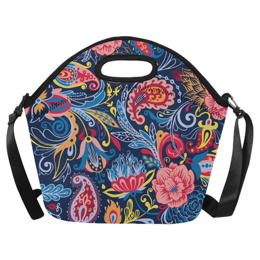 Paisley - Neoprene Lunch Bag/Large Neoprene Lunch Bag/Large