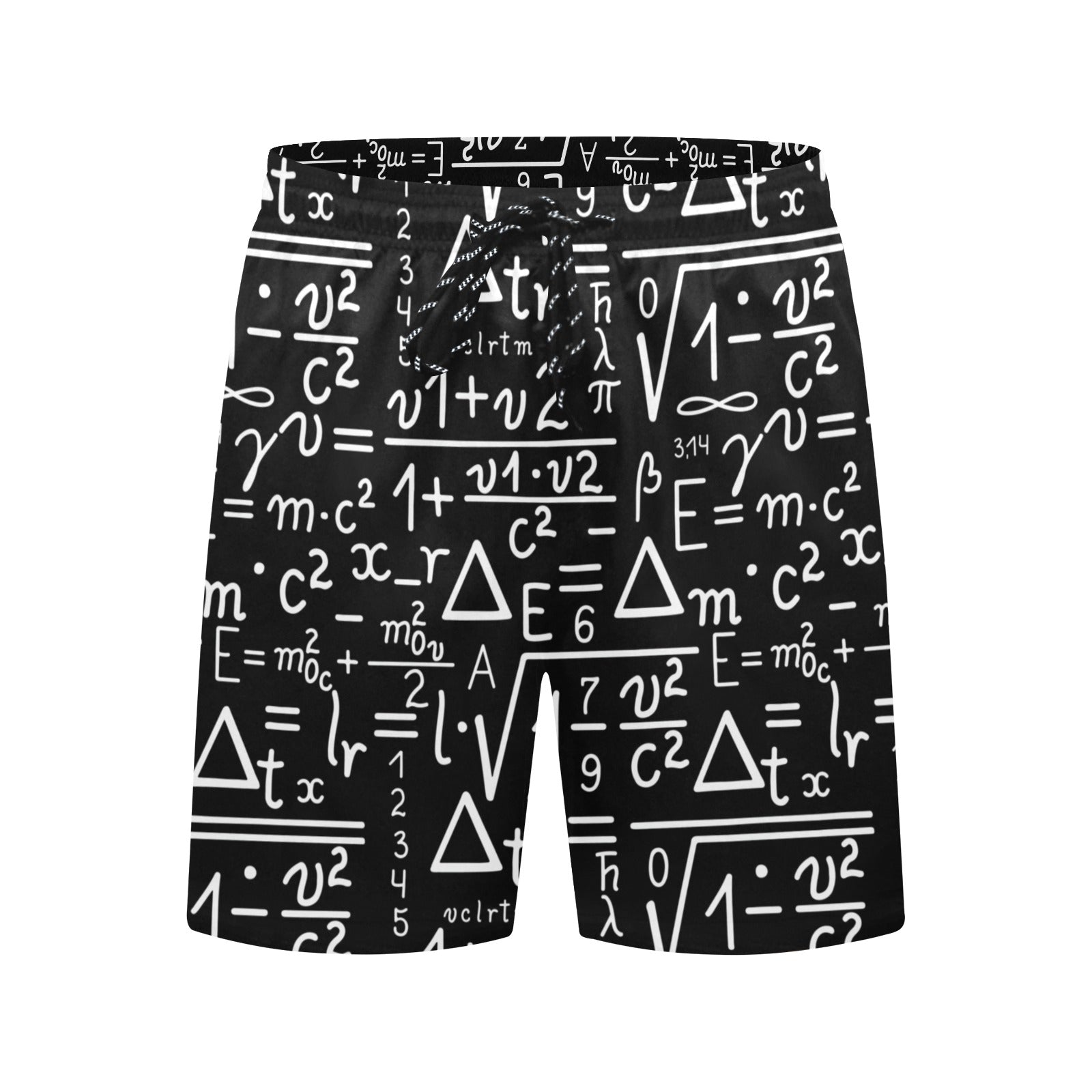 Mathematics - Men's Mid-Length Beach Shorts Men's Mid-Length Beach Shorts Maths Printed Offshore Science