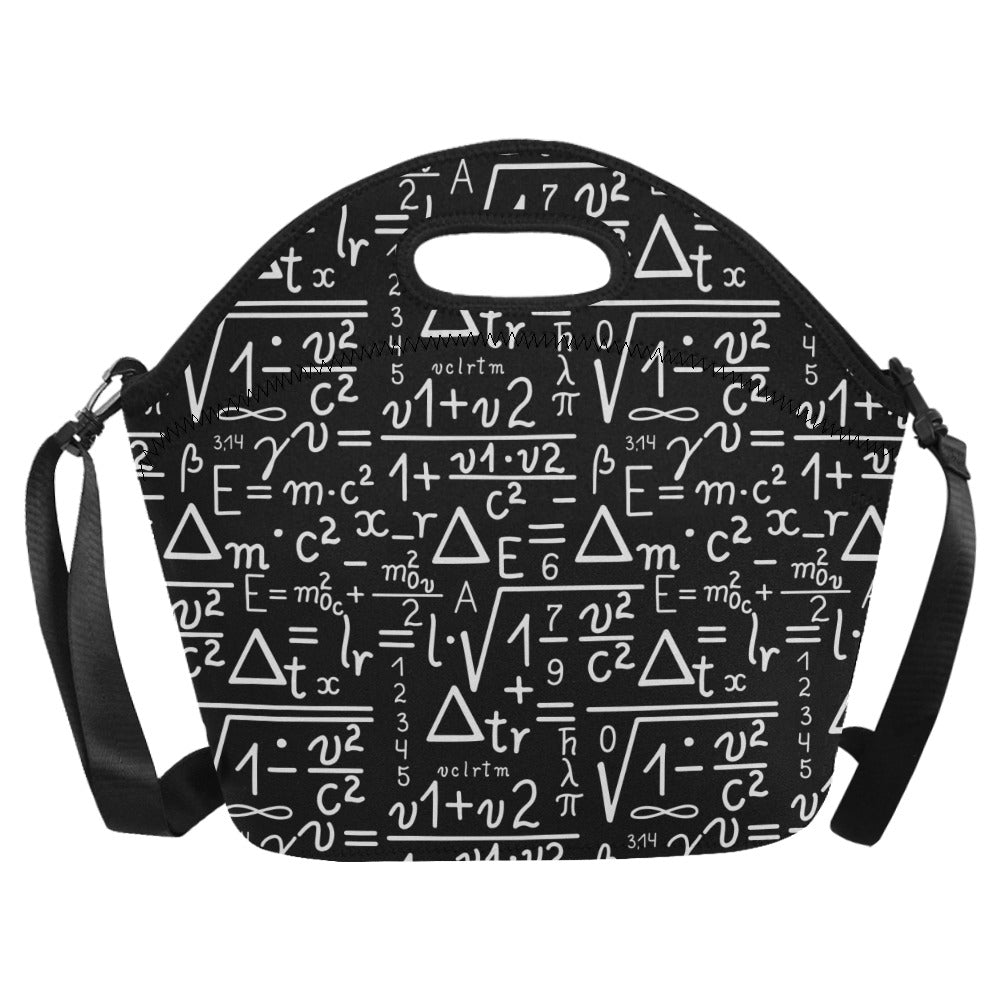 Mathematics - Neoprene Lunch Bag/Large Neoprene Lunch Bag/Large Maths Printed Offshore Science