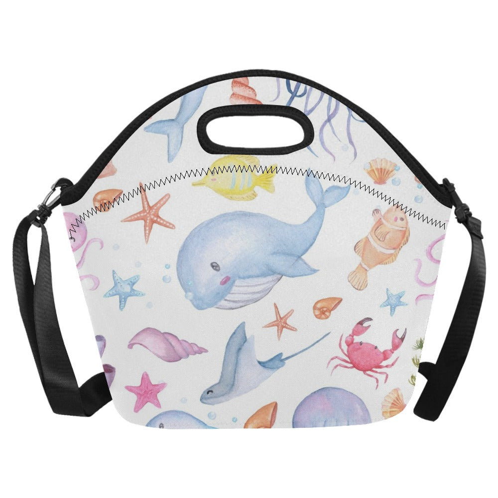 Under The Sea - Neoprene Lunch Bag/Large Neoprene Lunch Bag/Large animal Printed Offshore