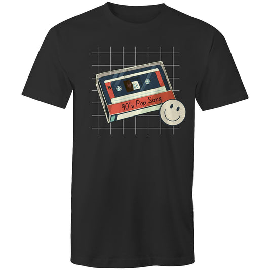 90's Pop Song - Mens T-Shirt Black Mens T-shirt Music Retro