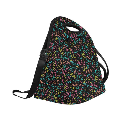 Squiggle Time - Neoprene Lunch Bag/Large Neoprene Lunch Bag/Large Printed Offshore