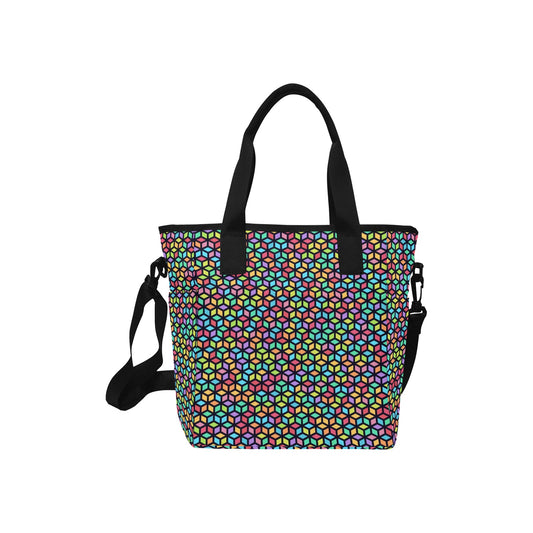 Tesselate - Tote Bag with Shoulder Strap Nylon Tote Bag