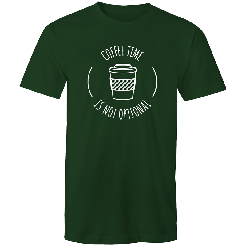 Coffee Time - Mens T-Shirt Forest Green Mens T-shirt Coffee Funny Mens