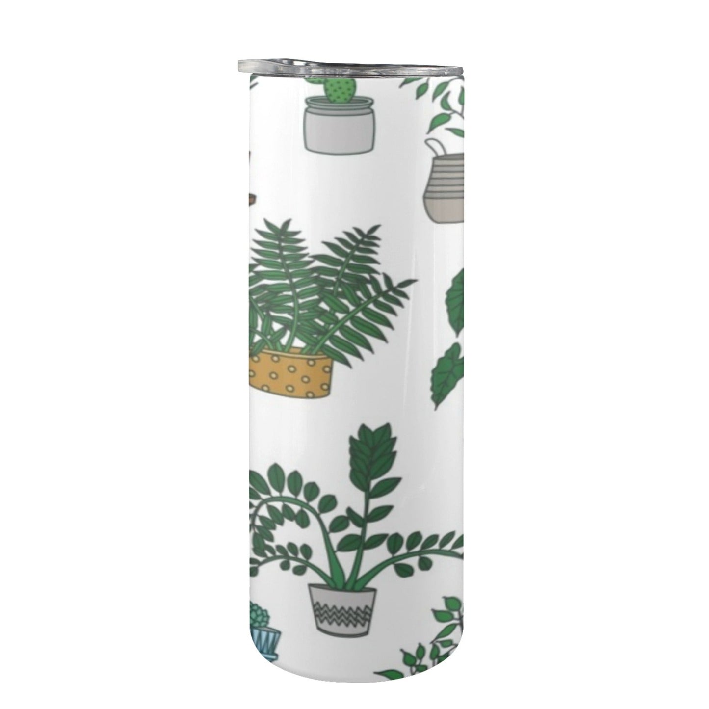 Plant Lover - 20oz Tall Skinny Tumbler with Lid and Straw 20oz Tall Skinny Tumbler with Lid and Straw