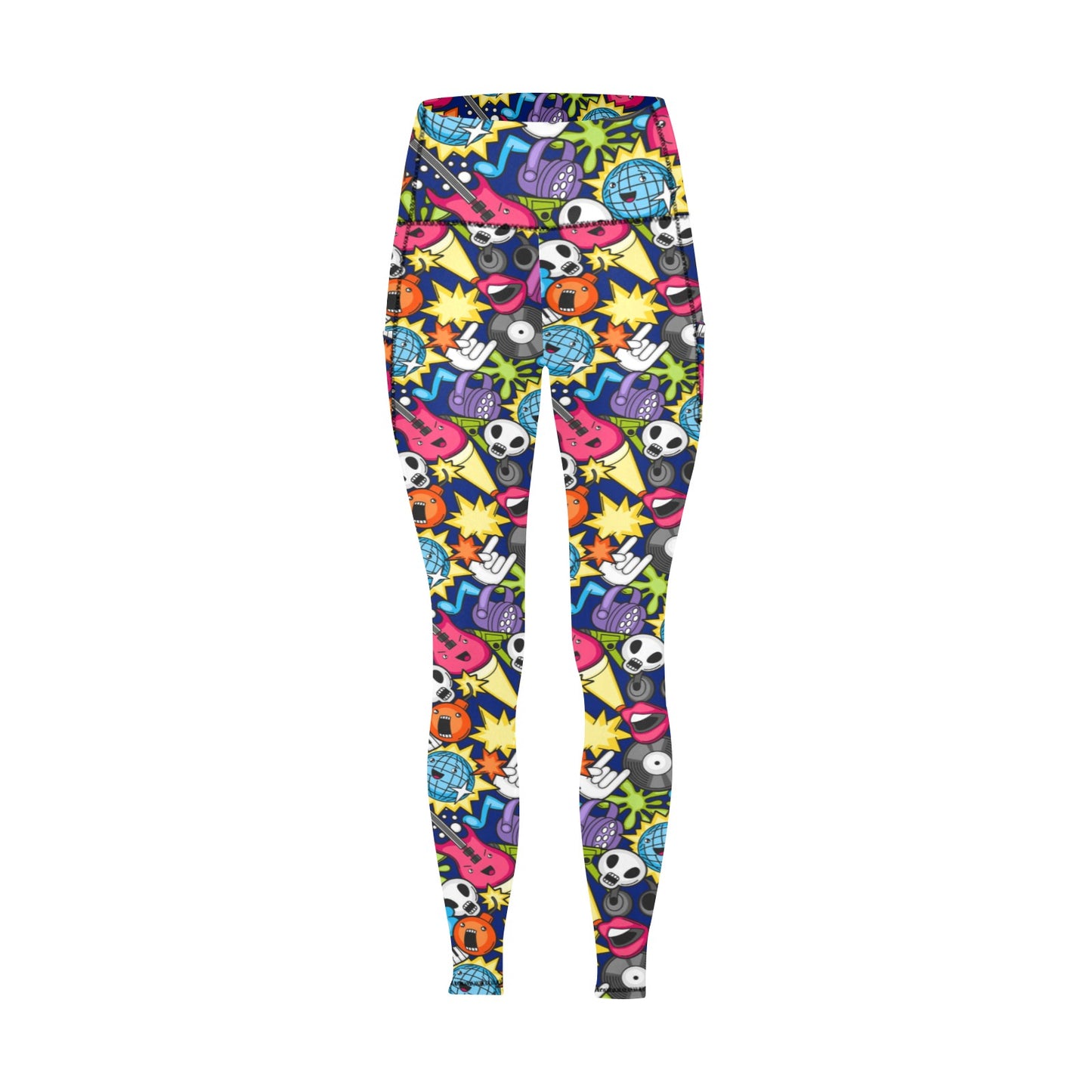 Sticker Music - Women's Leggings With Pockets Women's Leggings with Pockets S - 2XL Music