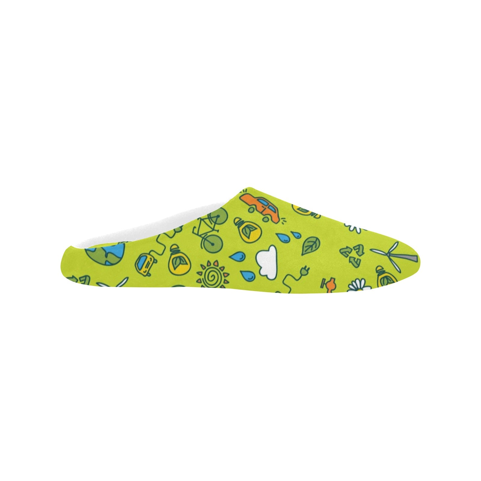 Go Green - Women's Non-Slip Cotton Slippers Women's Non-Slip Cotton Slippers Environment Printed Offshore