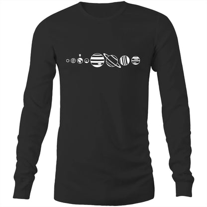 You Are Here - Long Sleeve T-Shirt Black Unisex Long Sleeve T-shirt Mens Space Womens