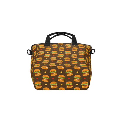 Burgers - Tote Bag with Shoulder Strap Nylon Tote Bag