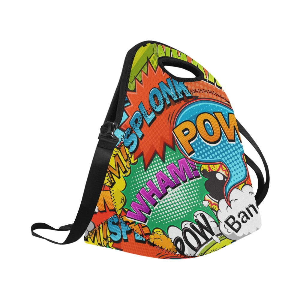 Comic Book 2 - Neoprene Lunch Bag/Large Neoprene Lunch Bag/Large comic Printed Offshore