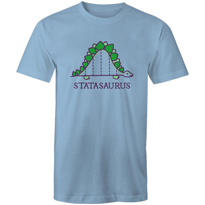 Statasaurus - Mens T-Shirt Carolina Blue Mens T-shirt animal Maths Science