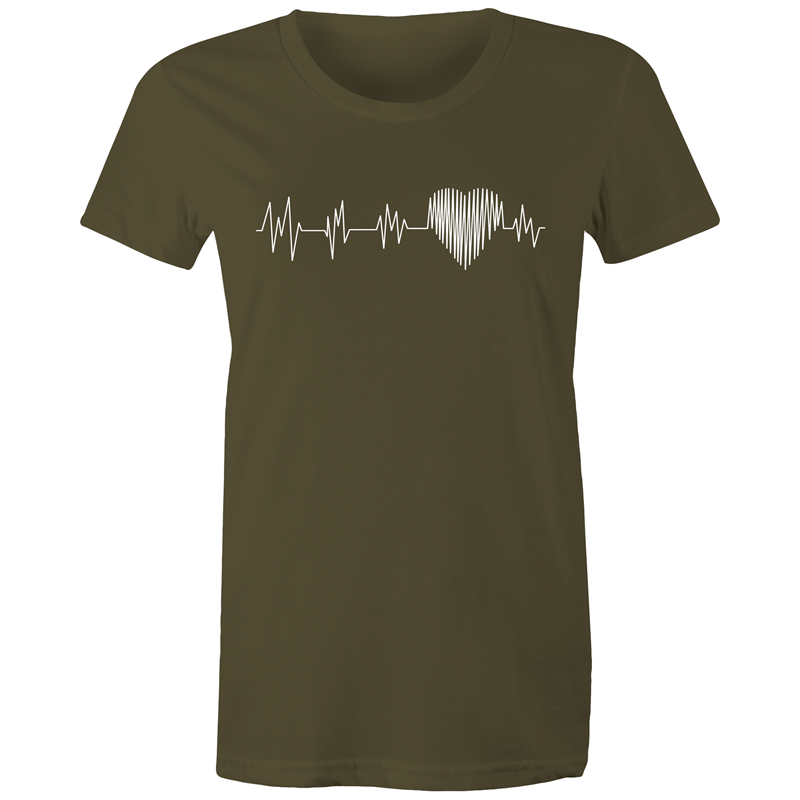 Heartbeat - Women's T-shirt Army Womens T-shirt Womens