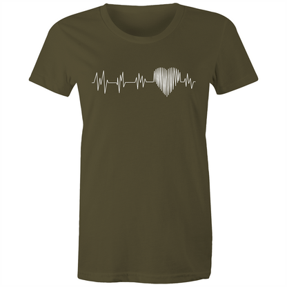 Heartbeat - Women's T-shirt Army Womens T-shirt Womens