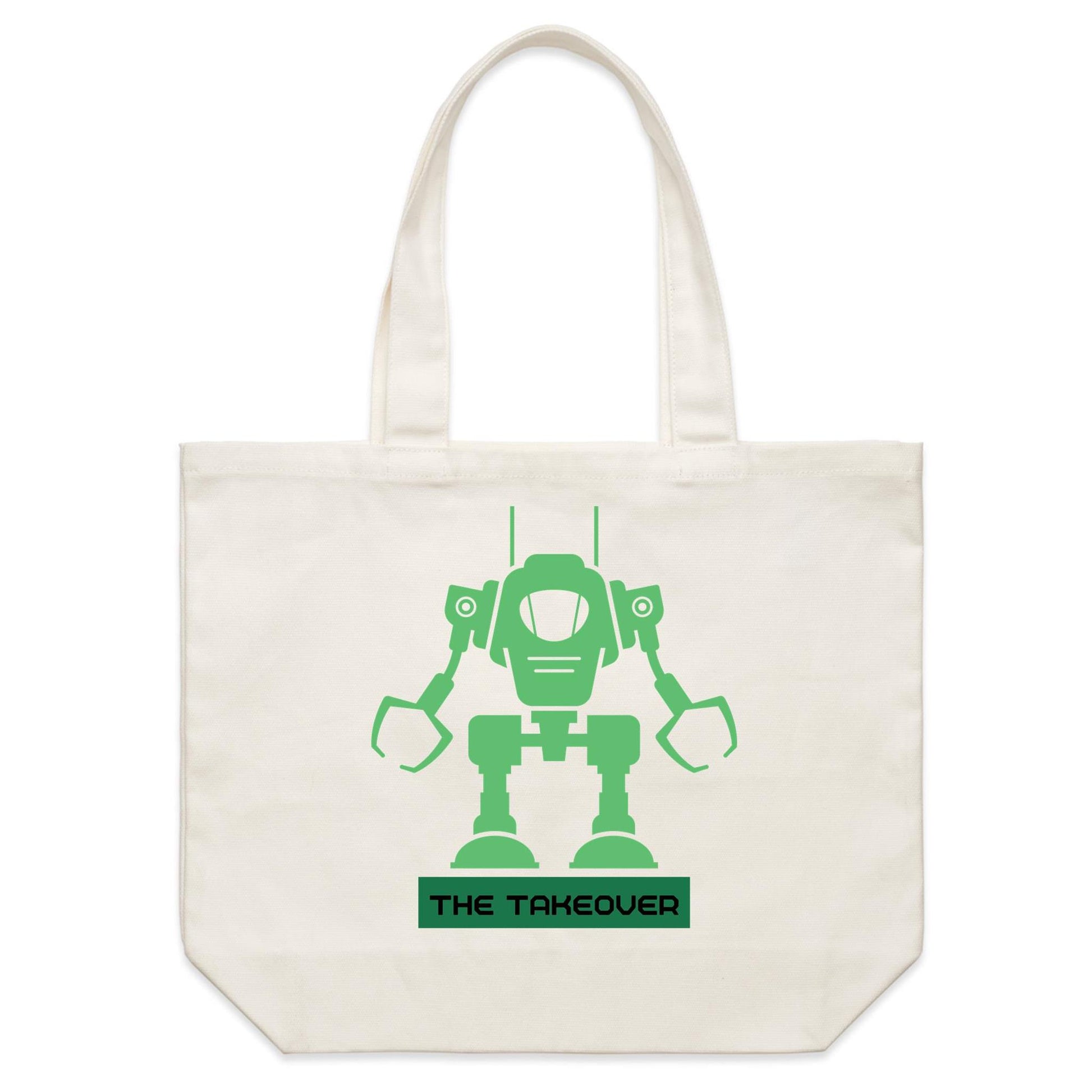 Robot, The Takeover - Shoulder Canvas Tote Bag Default Title Shoulder Tote Bag