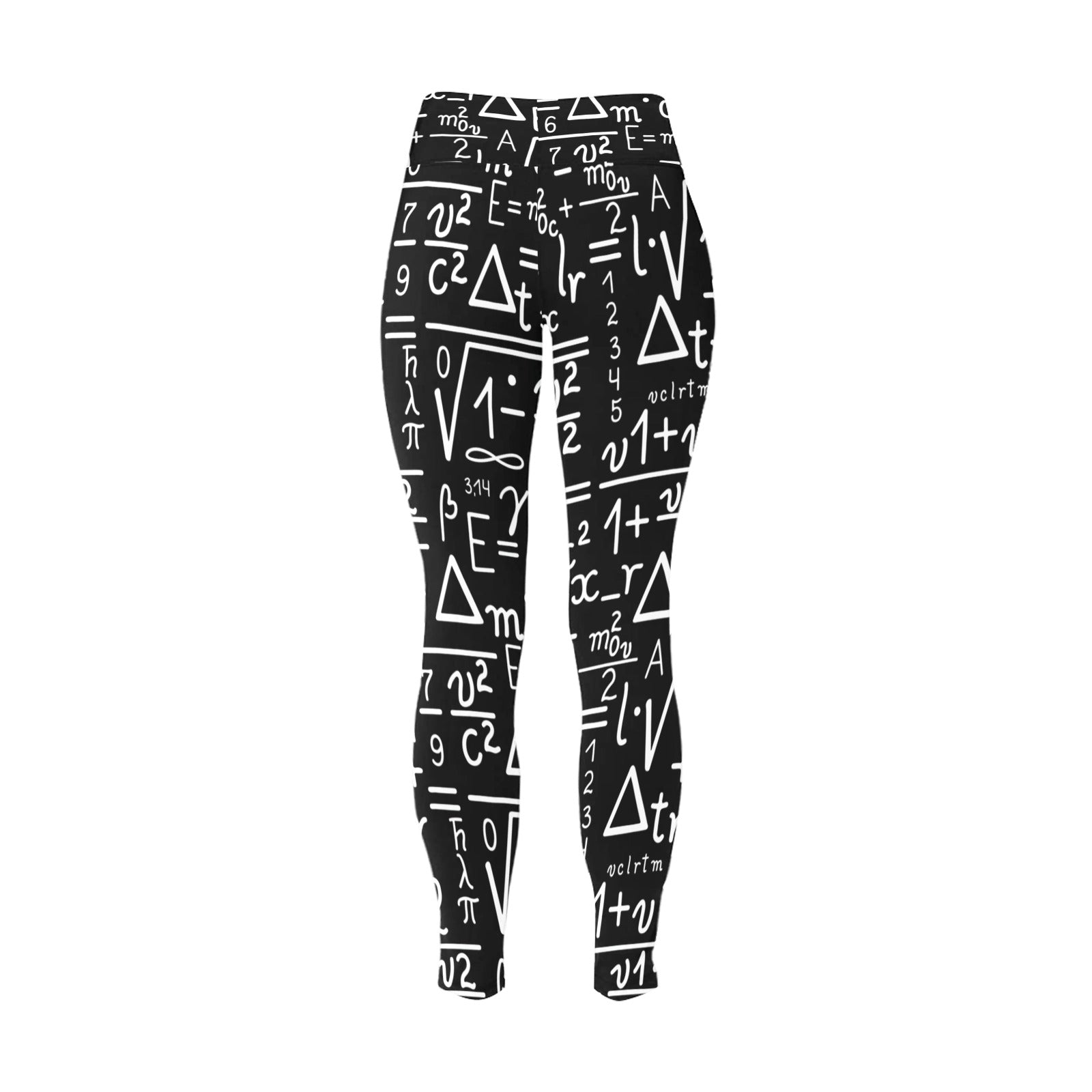 Mathematics - Women's Plus Size High Waist Leggings Women's Plus Size High Waist Leggings Maths Printed Offshore Science