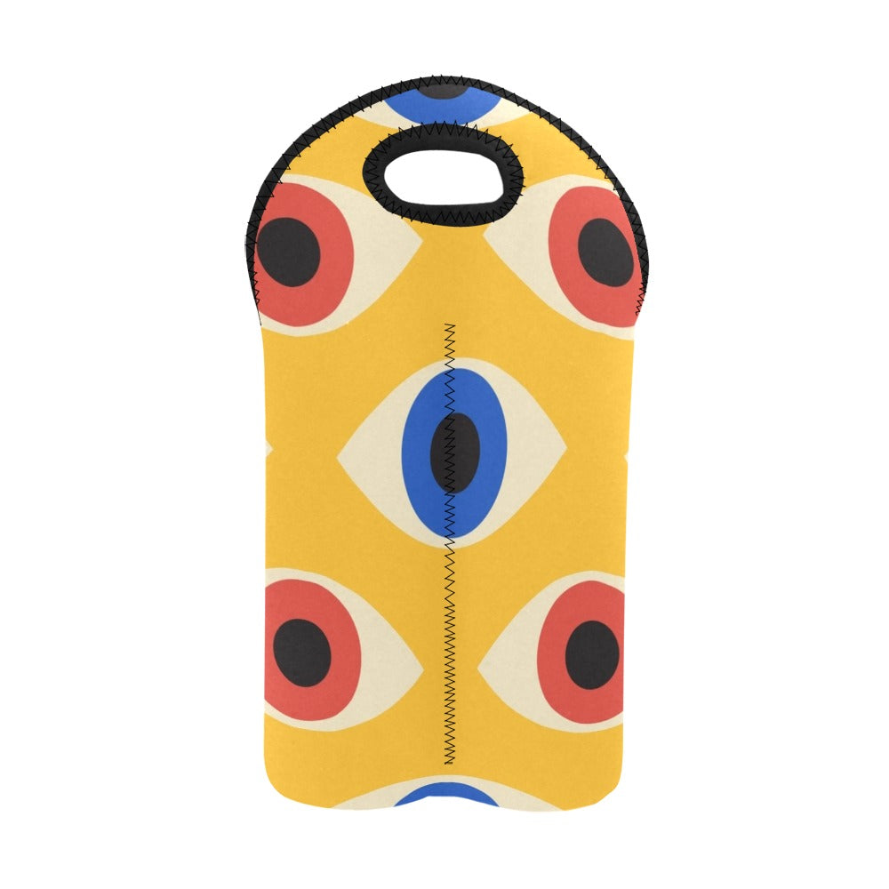 Eyes on Yellow - 2-Bottle Neoprene Wine Bag 2 Bottle Wine Bag Printed Offshore