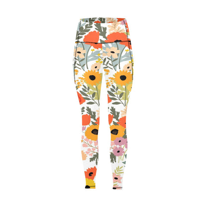 Fun Floral - Women's Leggings with Pockets Women's Leggings with Pockets S - 2XL Plants